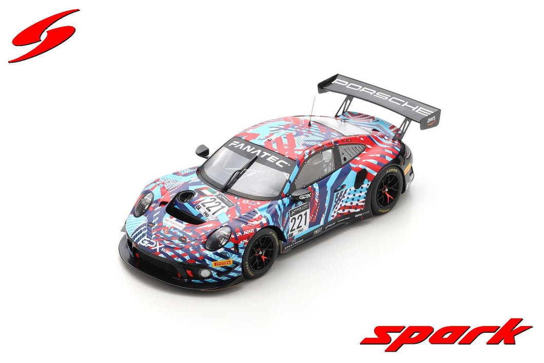 IN TRANSIT - 1:18 Porsche 911 GT3 R #221 GPX Martini Racing SPA Test Days 2022 - R. Lietz / M. Christensen / K. Estre (18SP167)