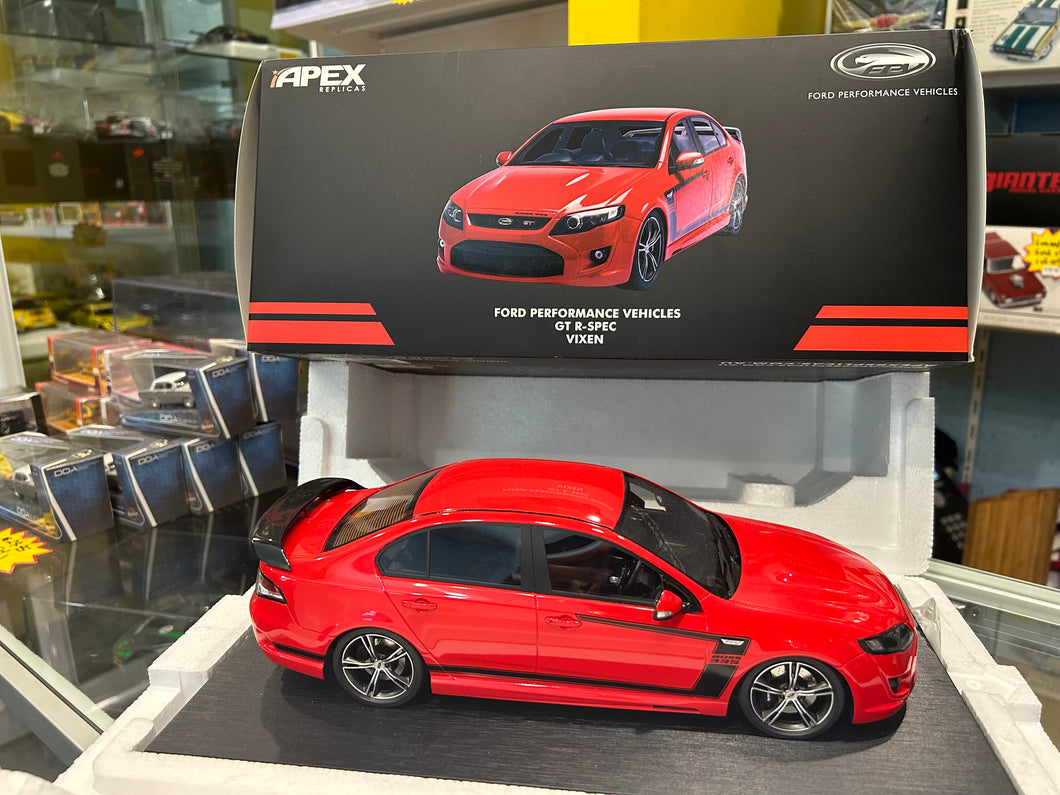 1:18 Ford FG FPV Performance Vehicles GT-R Spec Falcon in Vixen Red By APEX Replicas