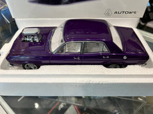 Load image into Gallery viewer, 1:18 Ford XR Falcon GT Sedan Passion Purple Pearl Street Machine &quot;BRUISER&quot; (A72892)
