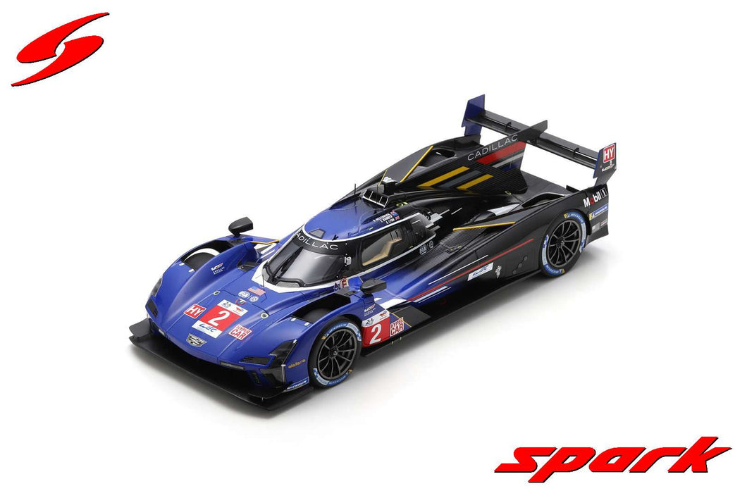 🟢 1:18 Cadillac V-Series R Cadillac-Racing 2023 #2 3rd Place 2023 Lemans 24 Hour - A.Lynn - R.Westbrook - E.Bamber by Spark (18S910)