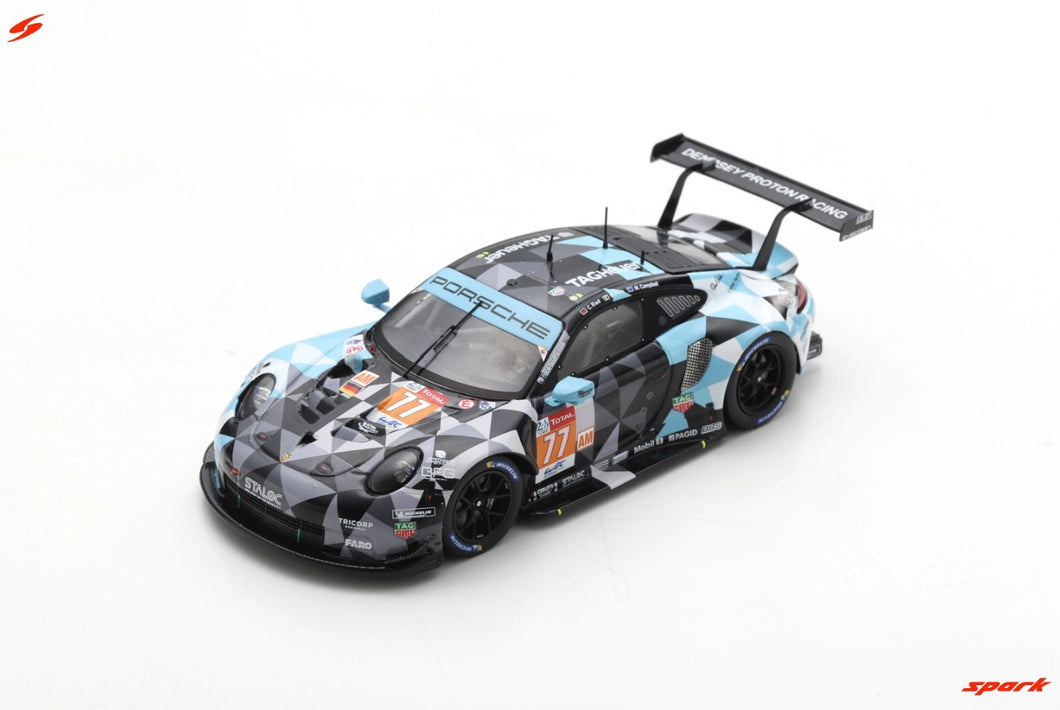 🟢 1:43 Porsche 911 RSR #77 Dempsey-Proton Racing 2nd LMGTE AM Class 2020 Le Mans 24 Hour M. Campbell - R. Pera - C. Ried (S7989)