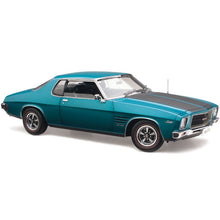 Load image into Gallery viewer, 1:18 Holden HQ GTS 350 Monaro Coupe Aquamarine / Black Stripes (18335)

