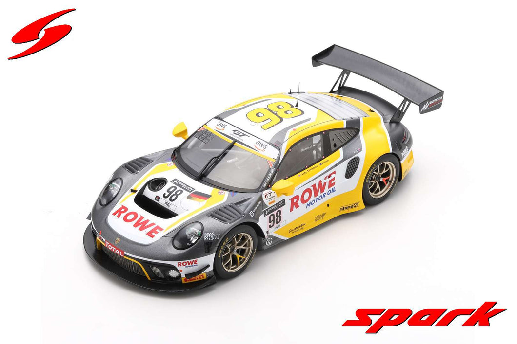 1:18 Porsche 911 GT3 R - No.98 ROWE Racing Vanthoor - Tandy - Bamber 2020 SPA 24 Hour Winner (18SB016)
