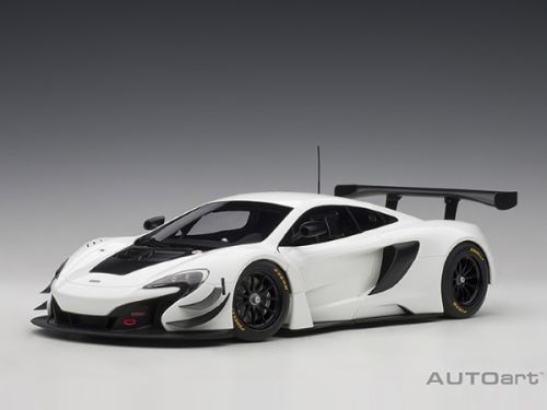 1:18 McLaren 650S GT3 Plain Body White with Black Accents