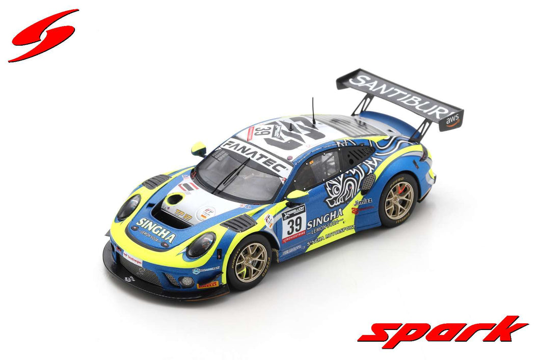 1:43 Porsche 911 GT3 R #39 SINGHA Racing Team TP 12 3rd Pro-AM Cup Class 2022 SPA 24H P. Bhirombhakdi - C. Hamon - T. Sathienthirakul - E. Bamber (SB519)