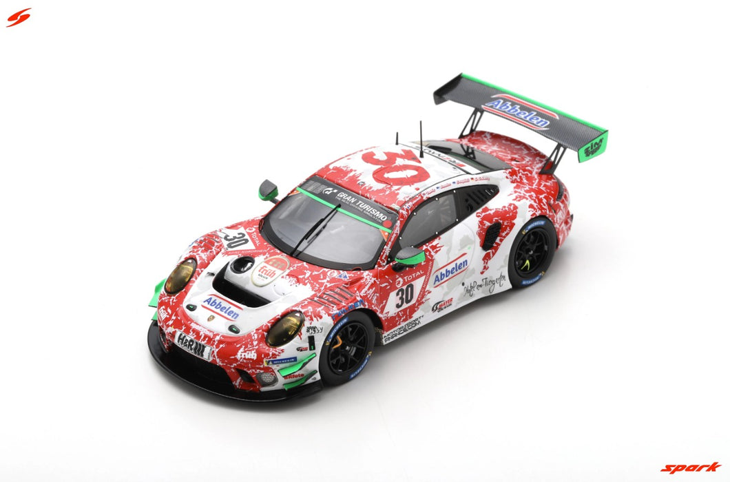 🟢 1:43 Porsche 911 GT3 R #30 Frikadelli Racing Team 2021 Nürburgring 24 Hour M. Jaminet - N. Tandy - E. Bamber - M. Campbell (SG789)