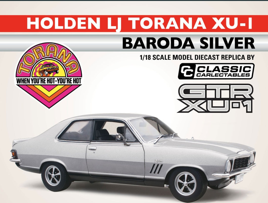 PRE ORDER - 1:18 Holden LJ Torana GTR XU-1 Baroda Silver (18866)