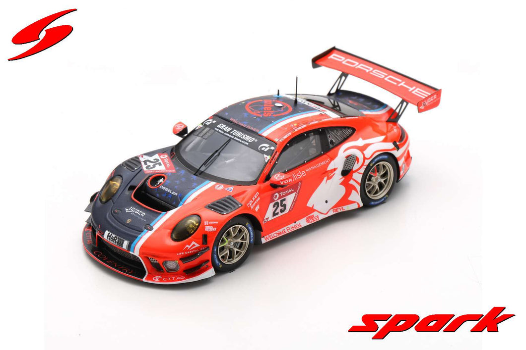 1:43 Porsche 911 GT3 R 2020 Nürburgring 24Hr Pro-AM Class Winner #25 Rocco di Torrepadula / Kolb / Holzer / Menzel Huber Motorsport (SG694)