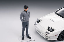 Load image into Gallery viewer, 🟢 1:18 Mazda Savanna RX-7 FC3S Initial D White with Takahashi Ryosuke Figure "30th Anniversary" (W-0041D)
