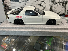 Load image into Gallery viewer, 🟢 1:18 Mazda Savanna RX-7 FC3S Initial D White with Takahashi Ryosuke Figure "30th Anniversary" (W-0041D)
