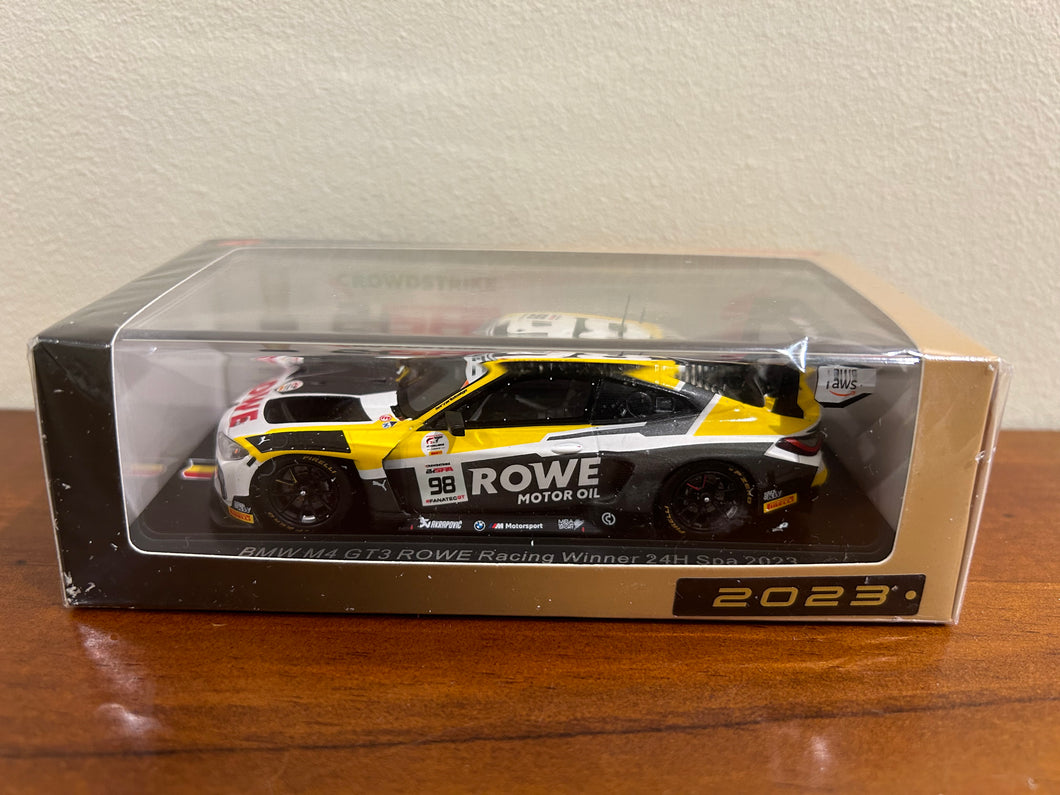 1:43 BMW M4 GT3 #98 ROWE Racing Winner 24H Spa 2023 P. Eng - M. Wittmann - N.Yelloly (43SPA2023)