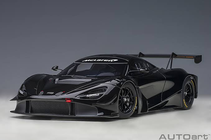 1:18 McLaren 720S GT3 Gloss Black Plain Body