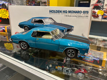 Load image into Gallery viewer, 1:18 Holden HQ GTS 350 Monaro Coupe Aquamarine / Black Stripes (18335)
