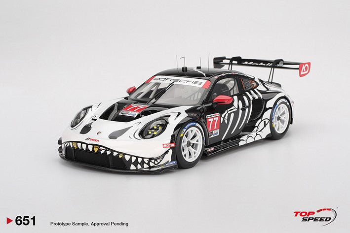 🟠 PRE ORDER - 1:43 Porsche 911 GT3 R #77 AO Racing  2025 IMSA Petit Le Mans “REXY” Skeleton Car - Laurin Heinrich - Klaus Bachler - Michael Christensen (TSM430905) *FULL PRICE $179.00*